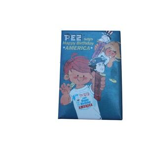 PEZ‎ Says Happy Birthday America Magnet 2002 Desperate Enterprises